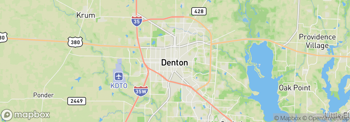 Map: Denton, TX