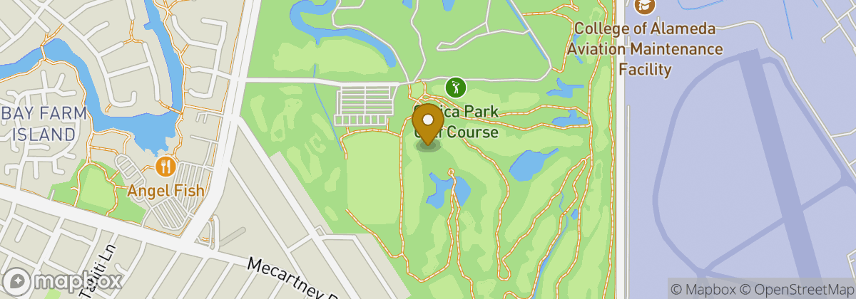 Map location: Corica Park Golf Course
