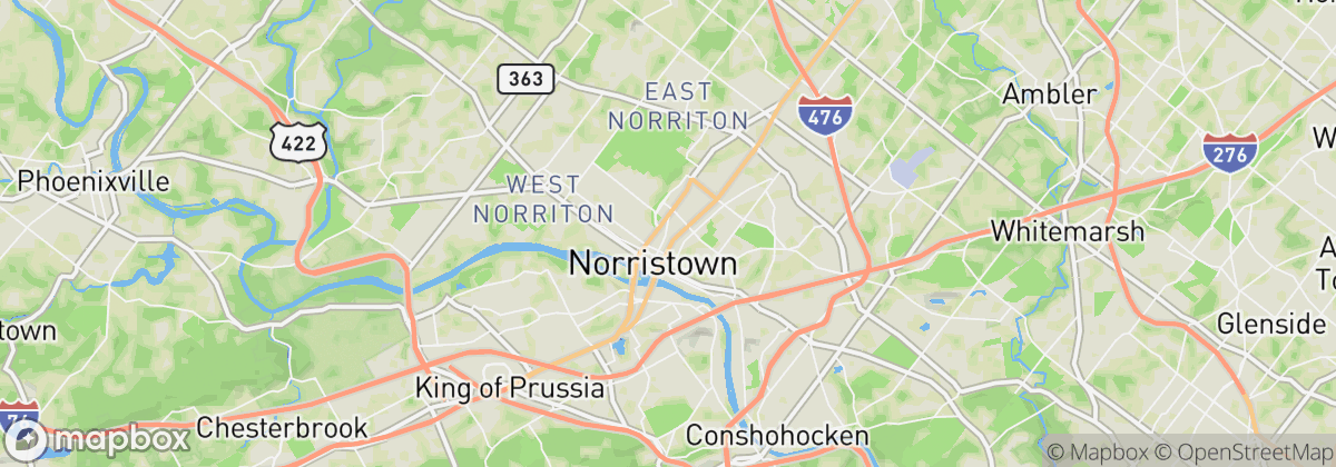 Map: Norristown, PA