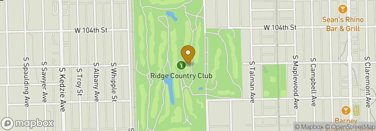 Map location: Ridge Country Club