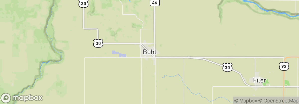 Map: Buhl, ID