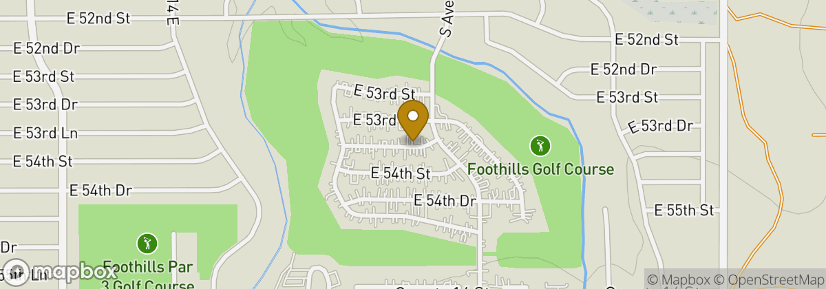 Map location: Foothills Golf Course