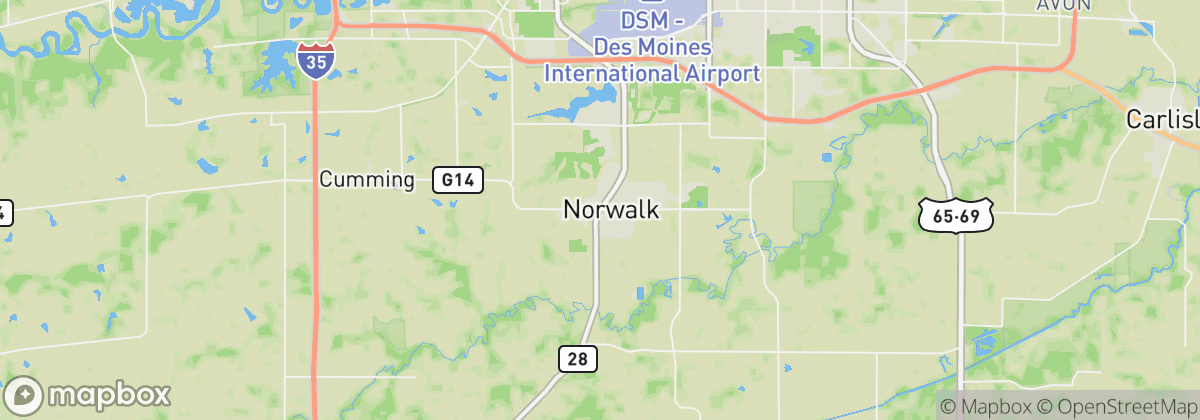 Map: Norwalk, IA