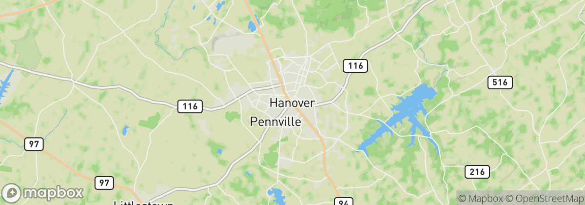 Map: Hanover, PA