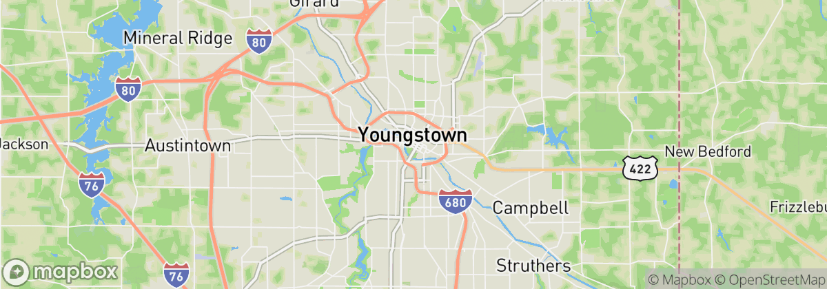 Map: Youngstown, OH