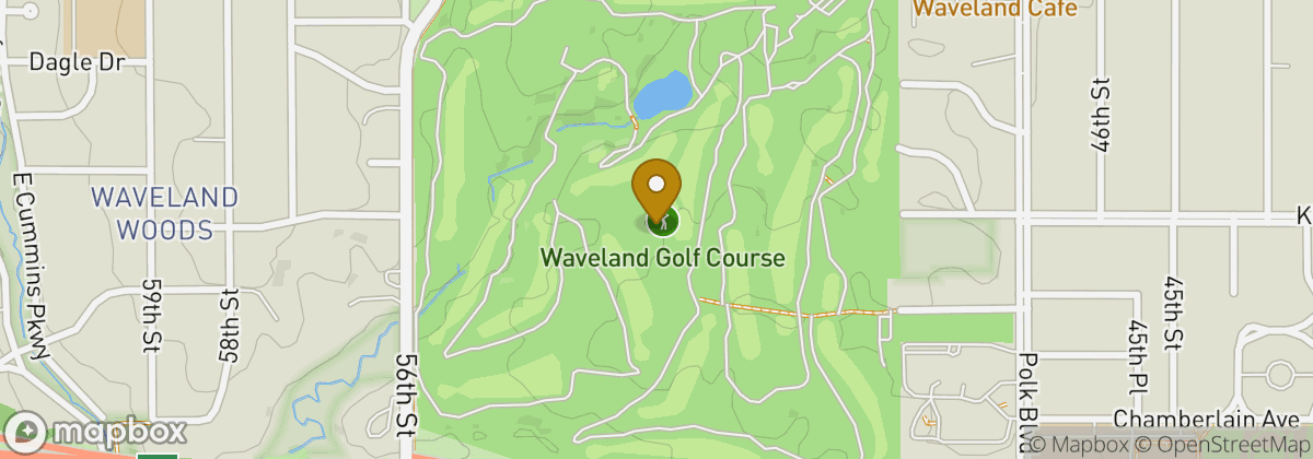 Map location: Waveland Golf Course