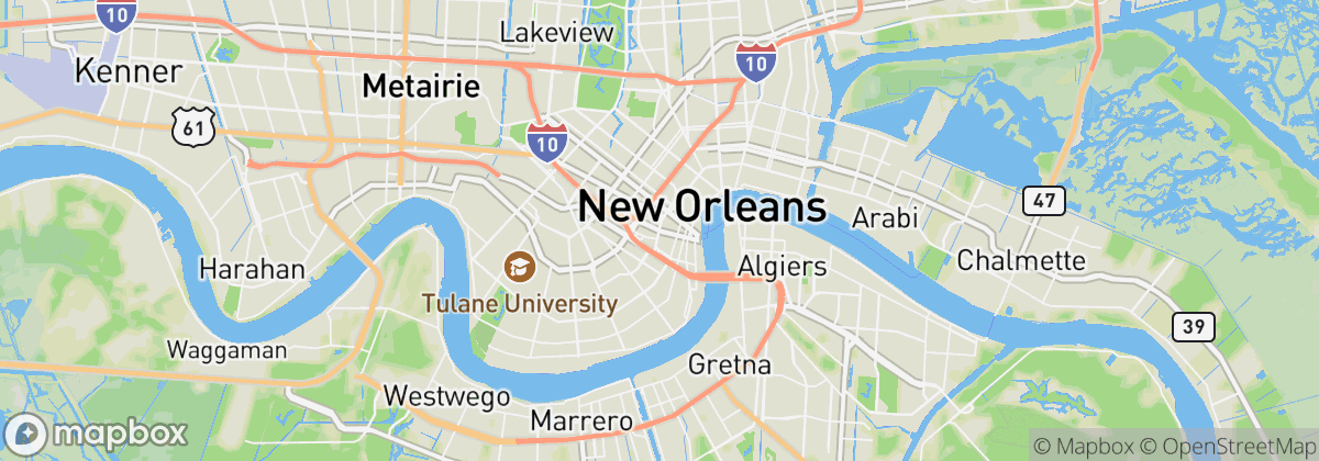 Map: New Orleans, LA