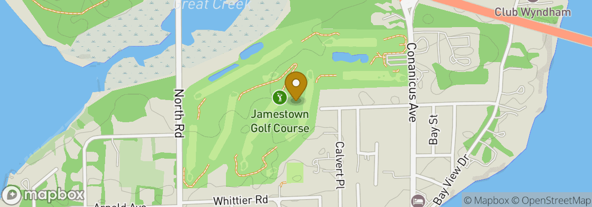 Map location: Jamestown Golf Course