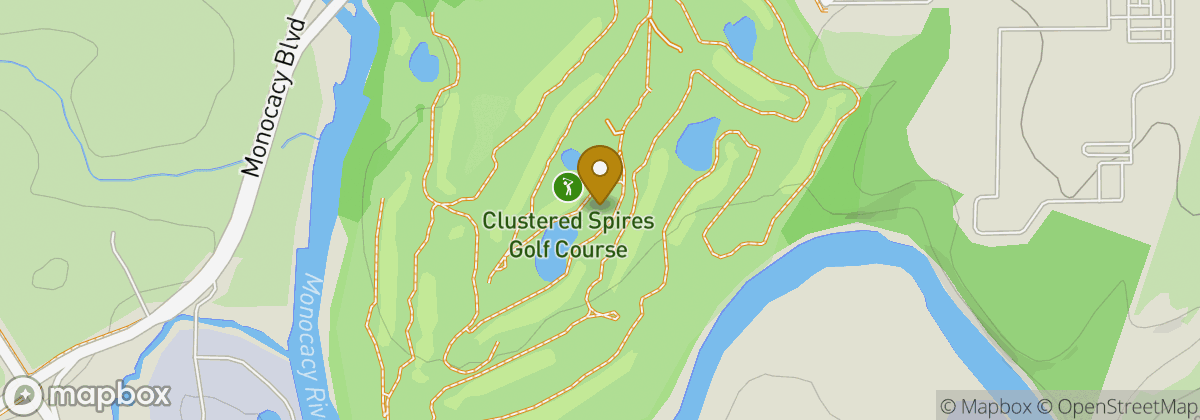 Map location: Clustered Spires Golf Course