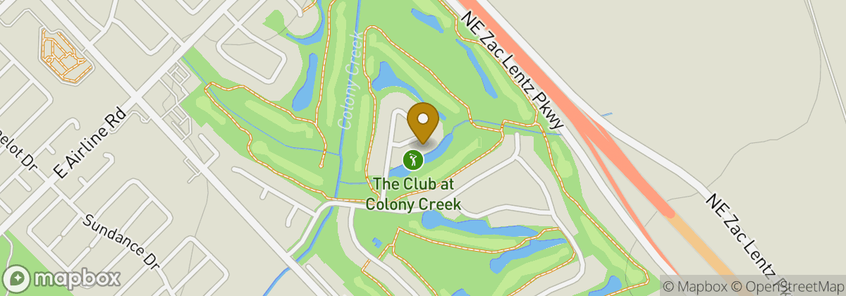 Map location: The Club at Colony Creek