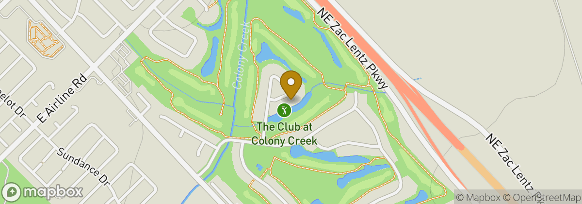 Map location: The Club at Colony Creek