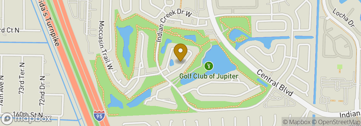 Map location: Golf Club of Jupiter