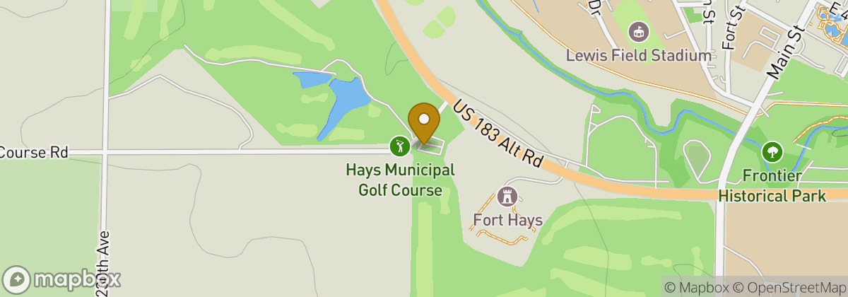 Map location: Fort Hays Municipal Golf Course