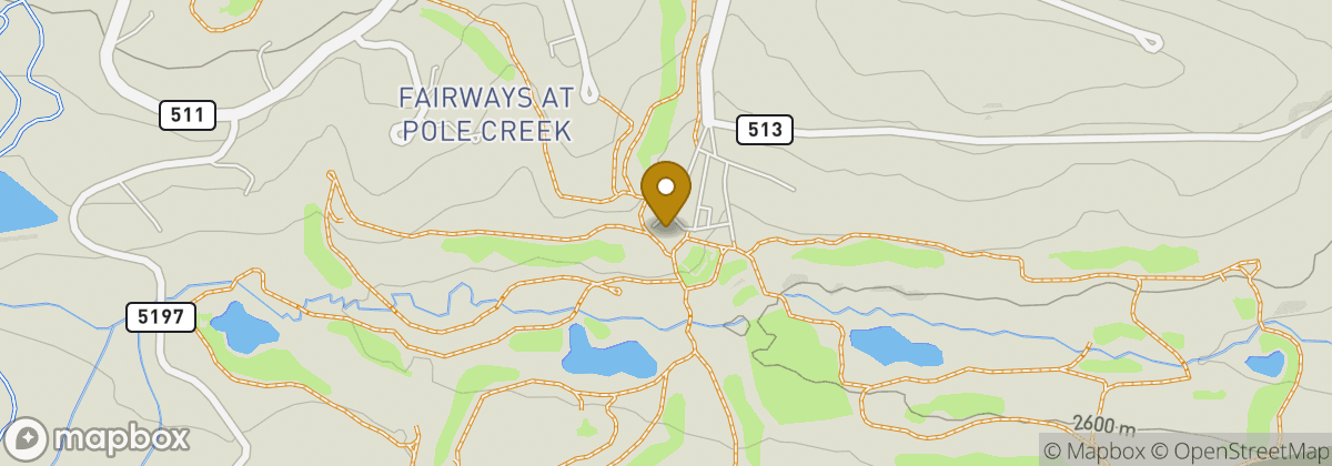 Map location: Pole Creek Golf Course