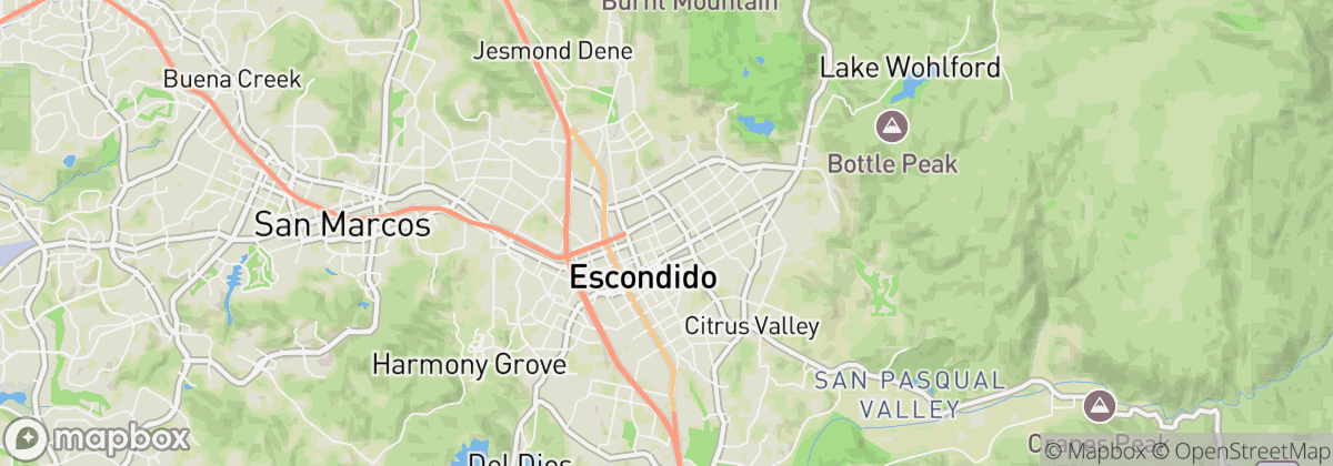Map: Escondido, CA