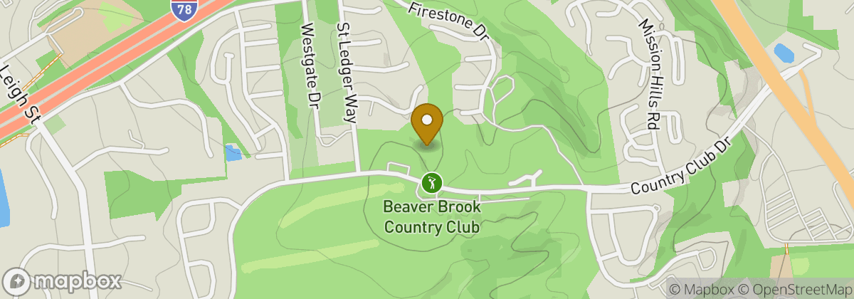 Map location: Beaver Brook Country Club