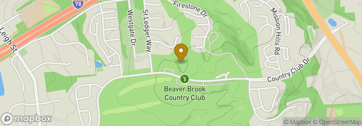 Map location: Beaver Brook Country Club