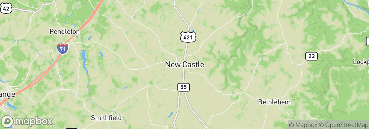 Map: New Castle, KY
