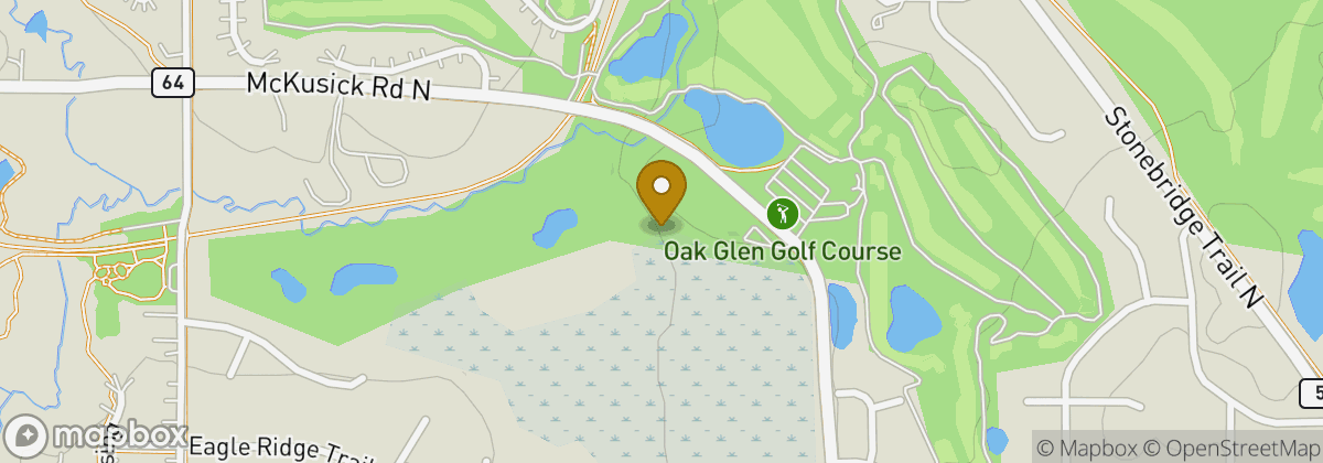 Map location: Oak Glen Golf Course