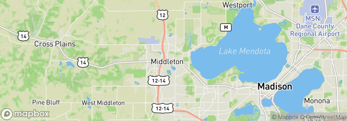 Map: Middleton, WI