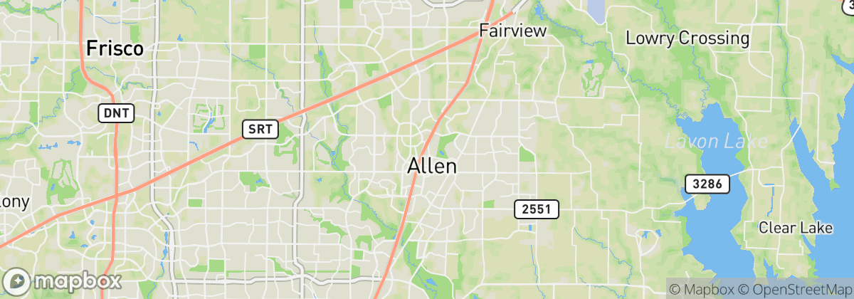 Map: Allen, TX