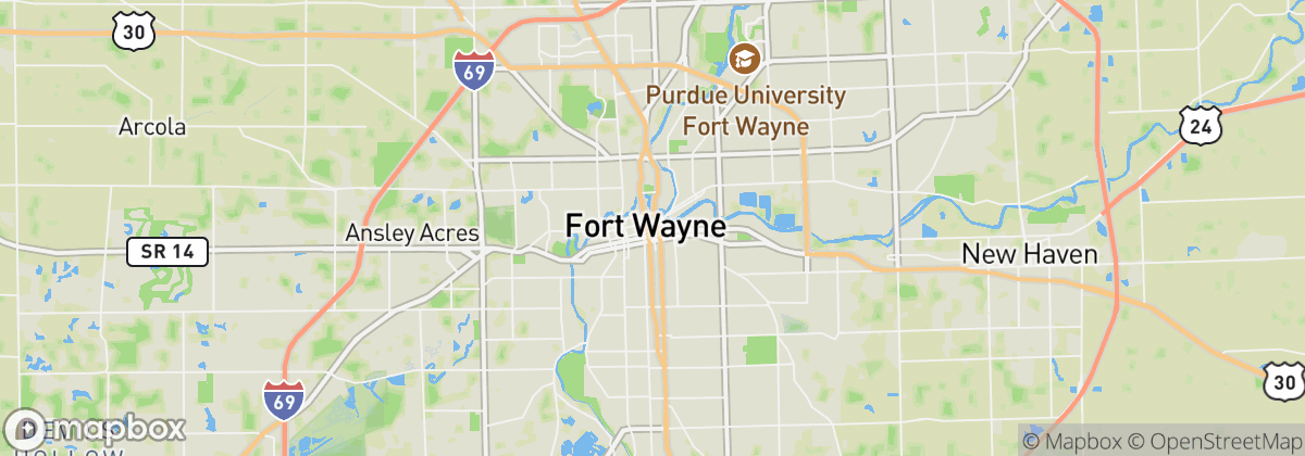 Map: Fort Wayne, IN