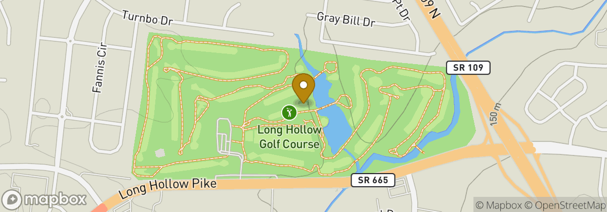 Map location: Long Hollow Golf Course