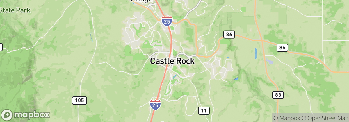 Map: Castle Rock, CO