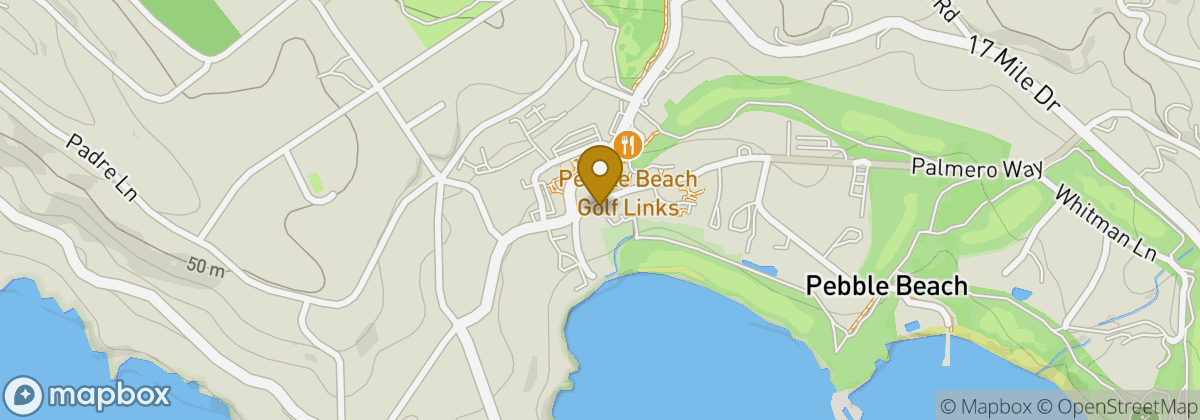 Map location: The Lodge at Pebble Beach