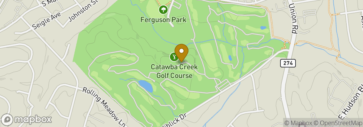 Map location: Catawba Creek Golf Course