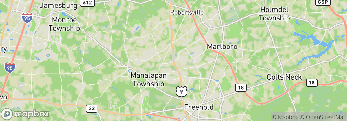Map: Manalapan, NJ