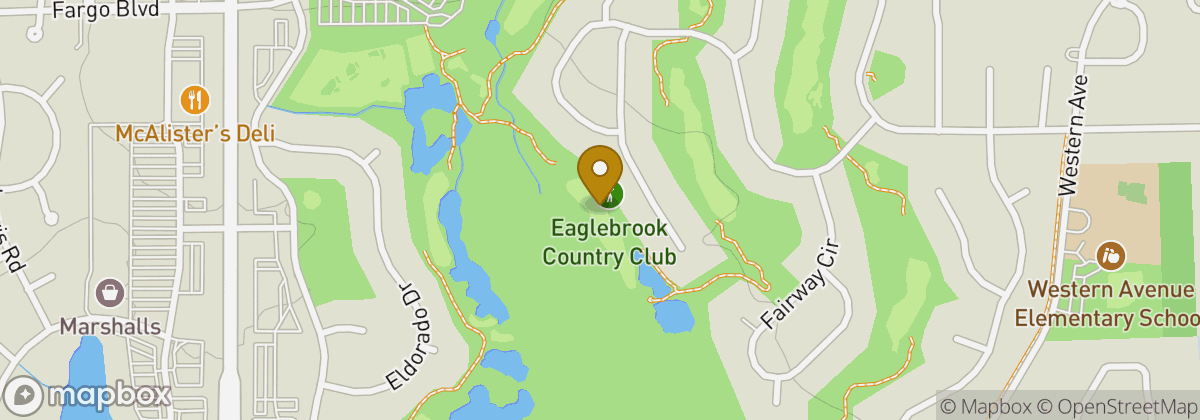 Map location: Eagle Brook Country Club