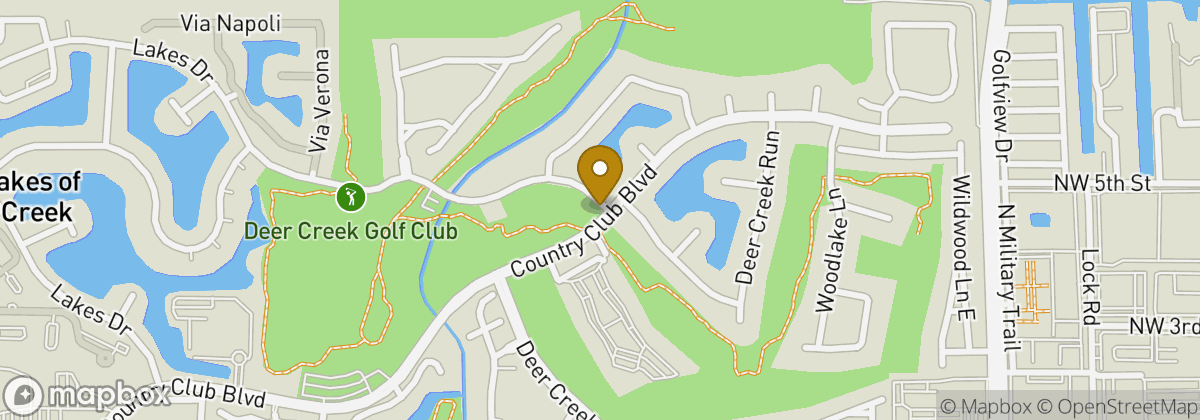 Map location: Deer Creek Golf Club