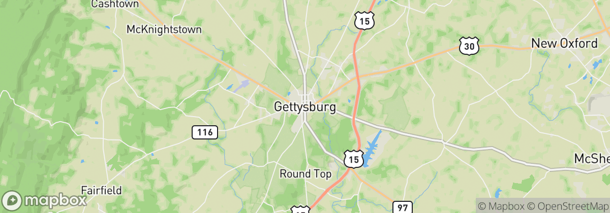 Map: Gettysburg, PA