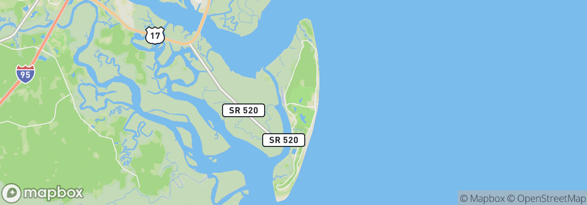 Map: Jekyll Island, GA