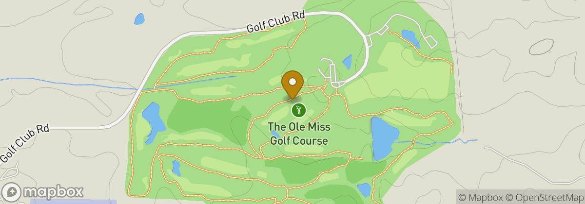 Map location: The Ole Miss Golf Course