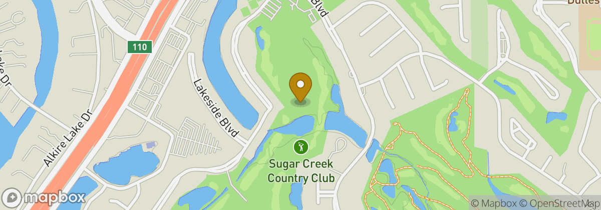 Map location: Sugar Creek Country Club