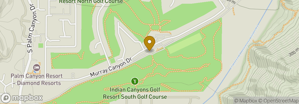 Map location: Indian Canyons Golf Resort-South Course