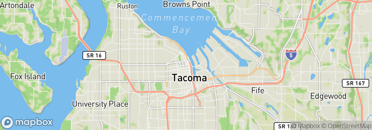 Map: Tacoma, WA