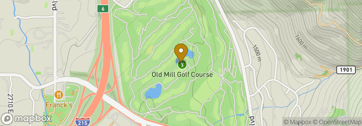 Map location: Old Mill Golf Course
