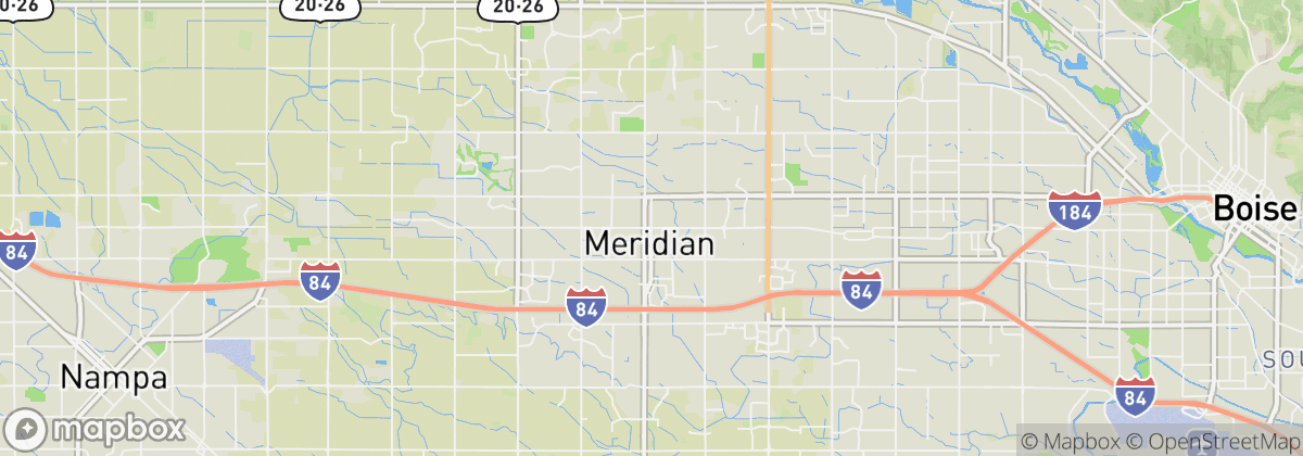 Map: Meridian, ID