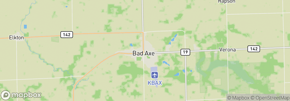 Map: Bad Axe, MI
