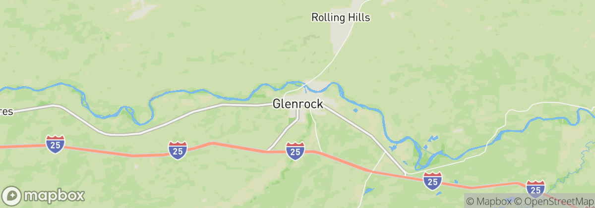 Map: Glenrock, WY