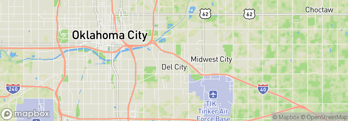 Map: Del City, OK