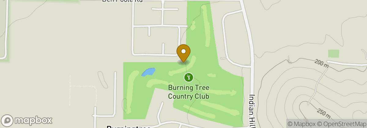 Map location: Burning Tree Country Club