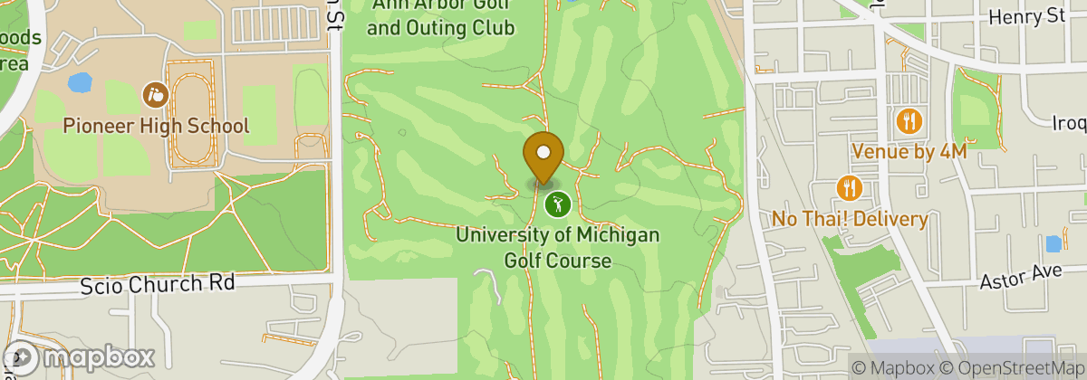 Map location: University of Michigan Golf Course