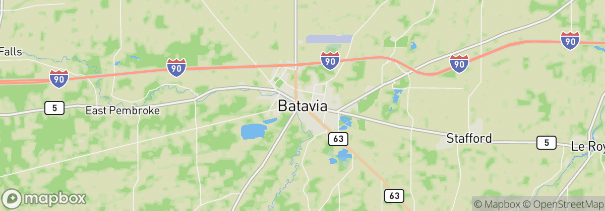 Map: Batavia, NY