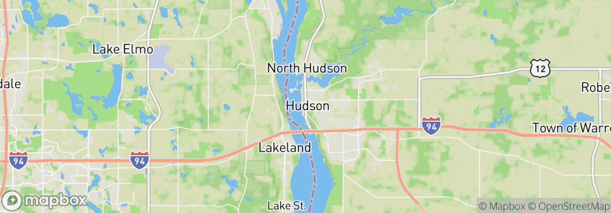 Map: Hudson, WI