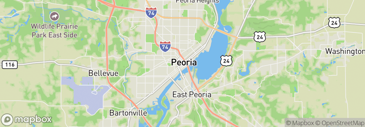 Map: Peoria, IL