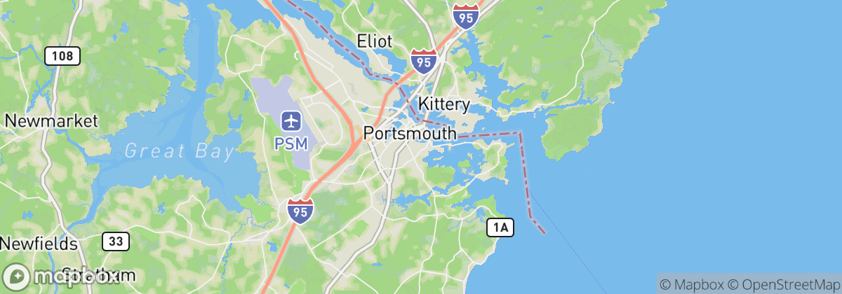Map: Portsmouth, NH
